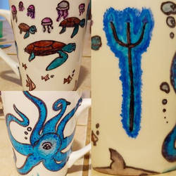Marine Life Coffee Cup