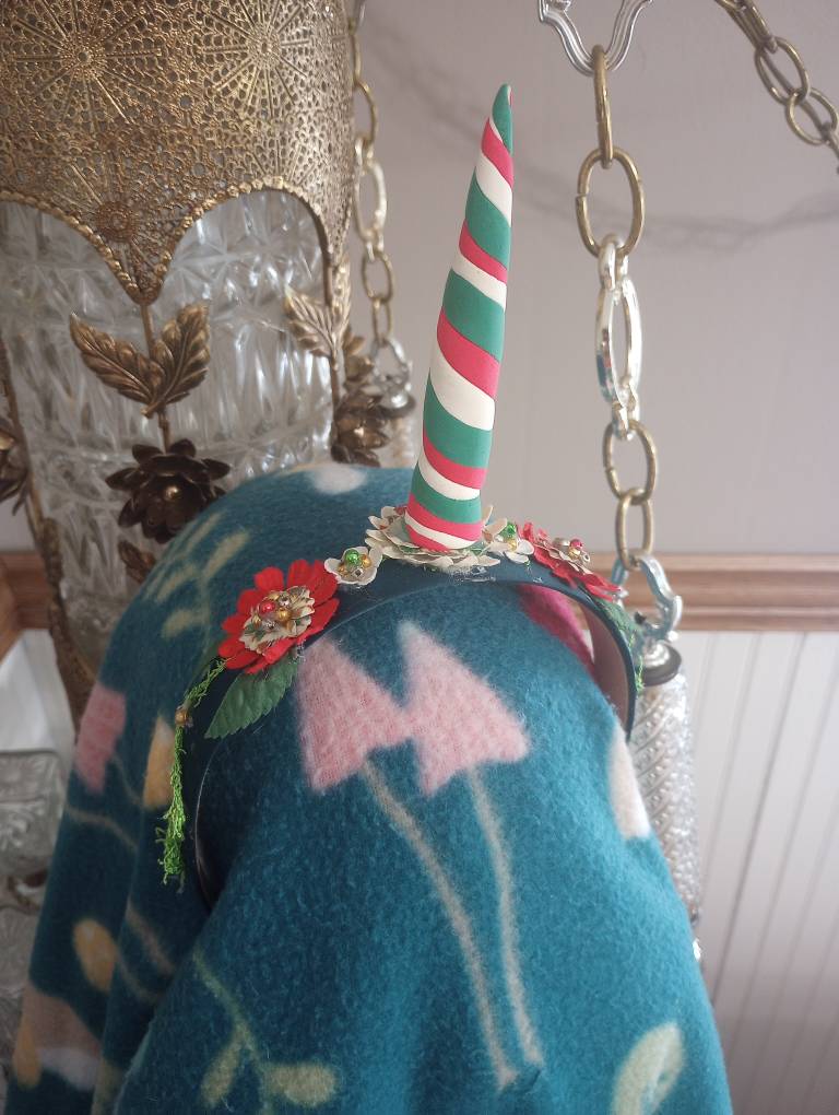 Yuletide Unicorn Horn Headband 7/8