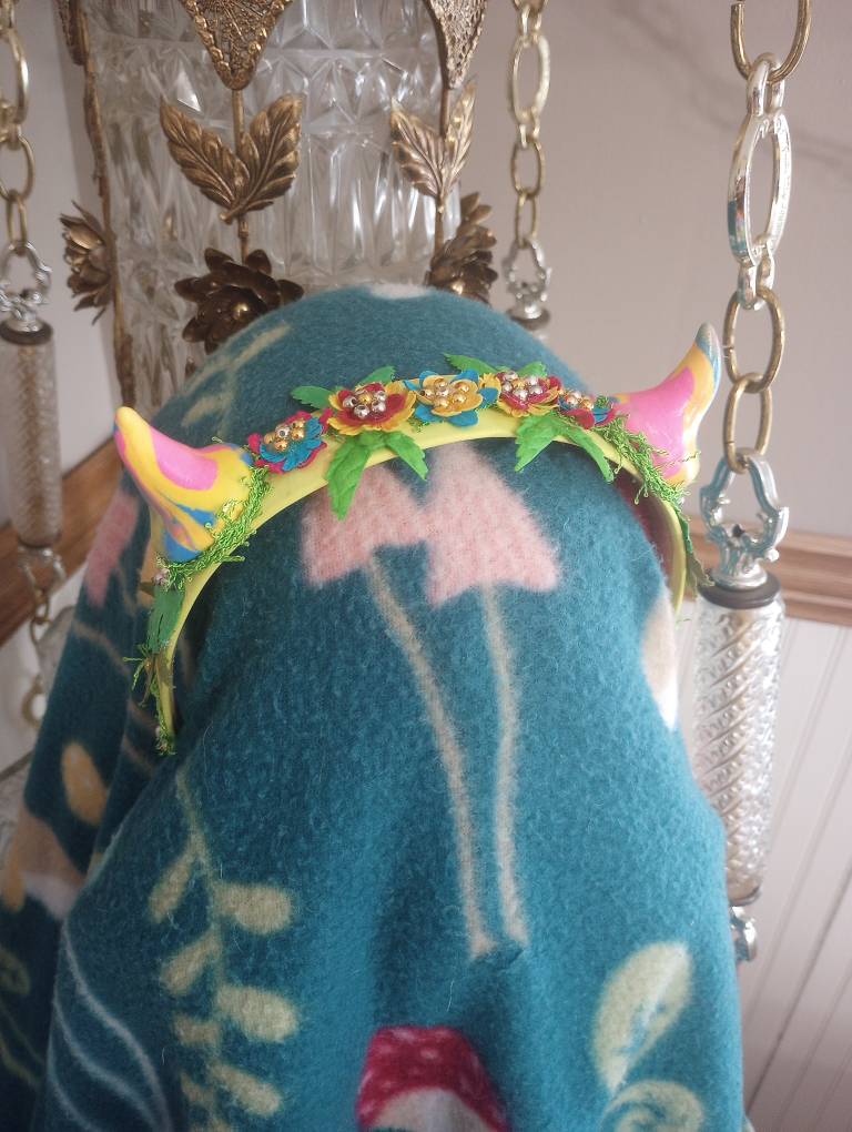 Pansexual Pride Demon Horned Headband 2/8