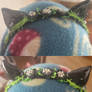 Black Cat Ear Headband 5/8