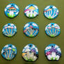 Pride Time Mushroom Pendants