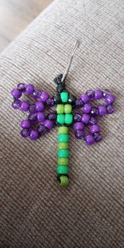 Dragonfly Kandi Keychain