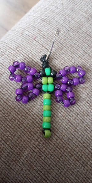 Dragonfly Kandi Keychain