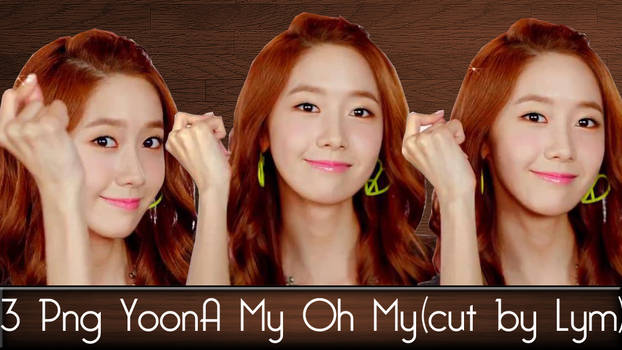 3 PNG YoonA My Oh My cut by Lym