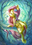 Fluttershy the Forest dryad by Drawirm