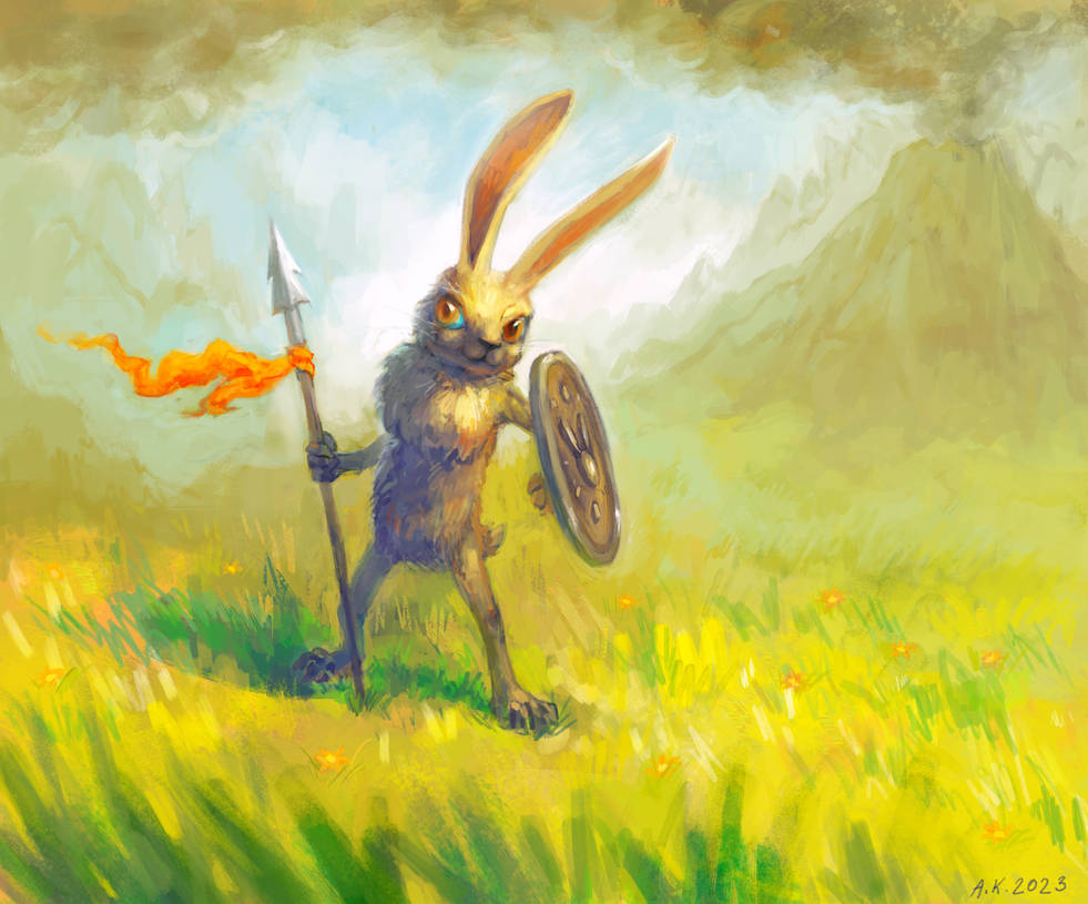 Rabbit warrior by Drawirm on DeviantArt