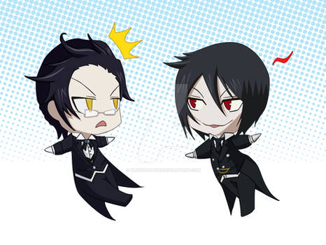 Sebby and Claude Chibi Collab.