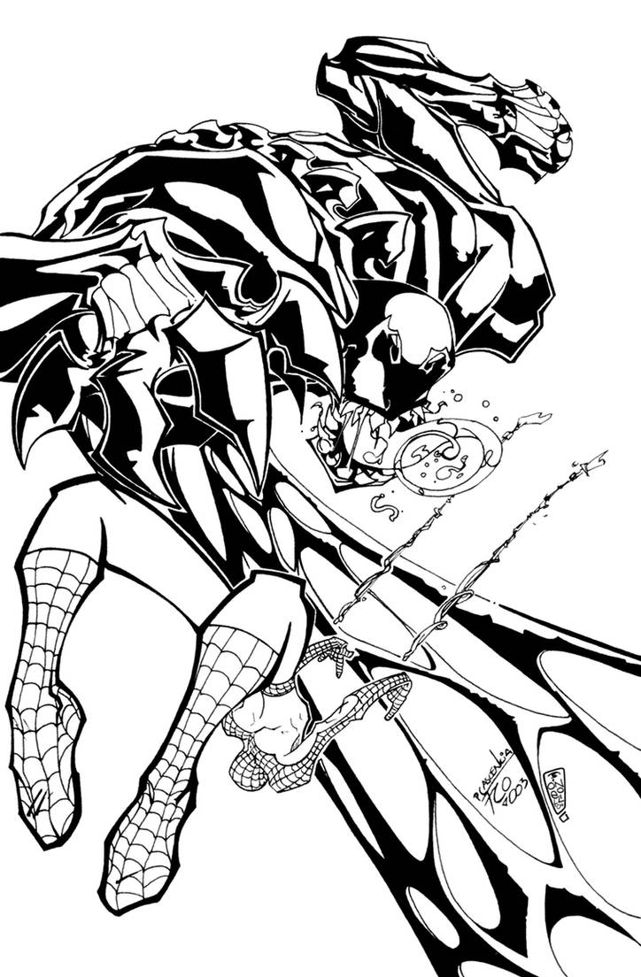 Spider-man Vs. Venom by darksavior on DeviantArt