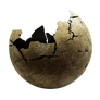 Stone sphere cracked png