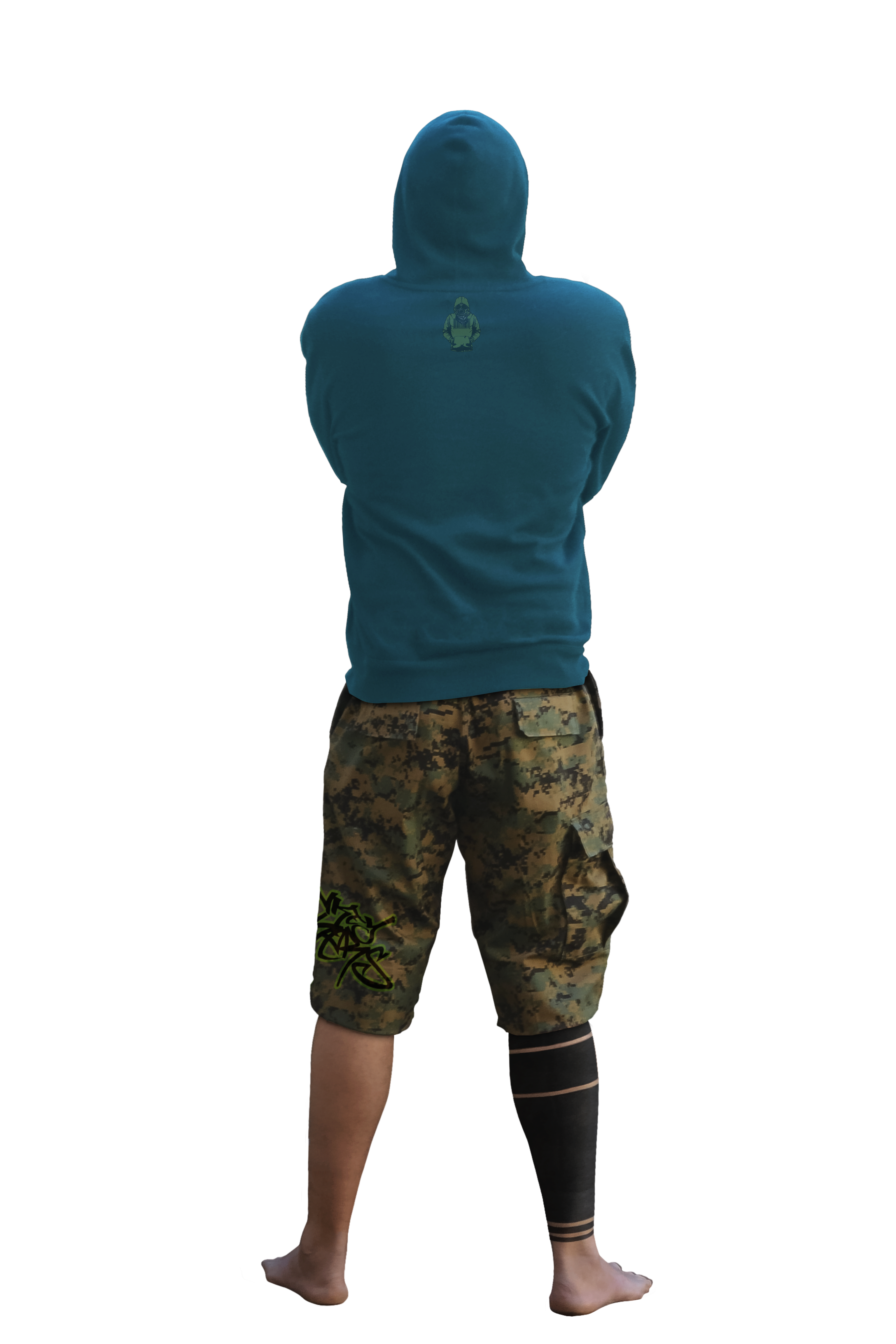 Download Back of guy in hoodie arms crossed png by DonkeySneakers ...