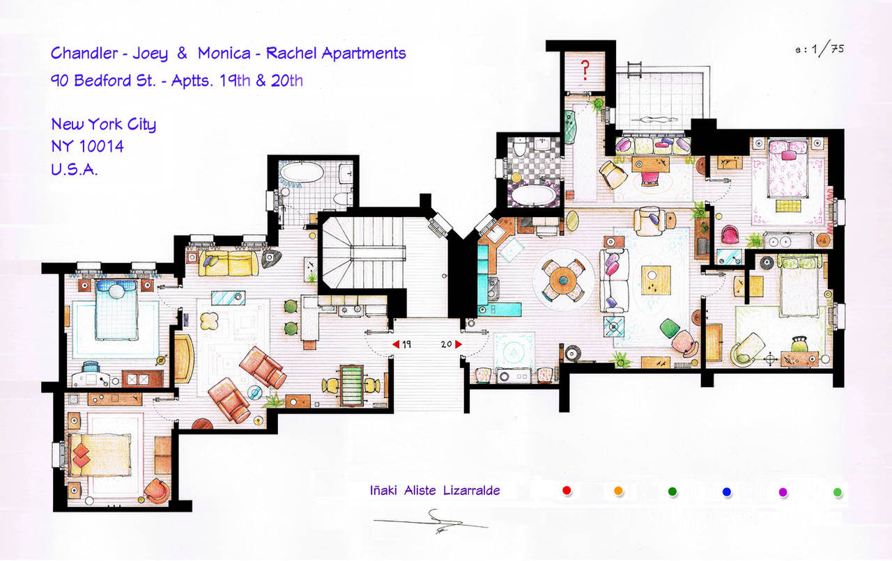FRIENDS Apartments Floorplan (Old version) by nikneuk