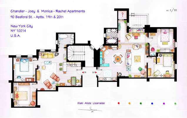 FRIENDS Apartments Floorplan (Old version)