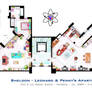 Sheldon, Leonard and Penny Apartment from TBBT