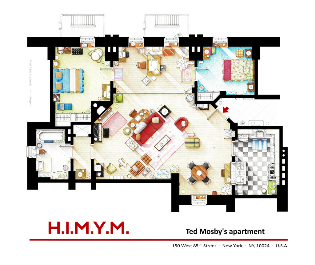 Ted Mosby's apartment from HIMYM