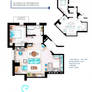 Jerry Seinfeld Apartment floorplan v2