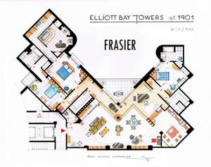 Frasier's Apartment Floorplan - Old version