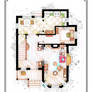 The House from UP - Ground Floor Floorplan