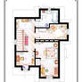 The House from UP - First Floor Floorplan