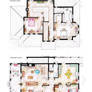 House of Lorelai and Rory Gilmore - Floorplans