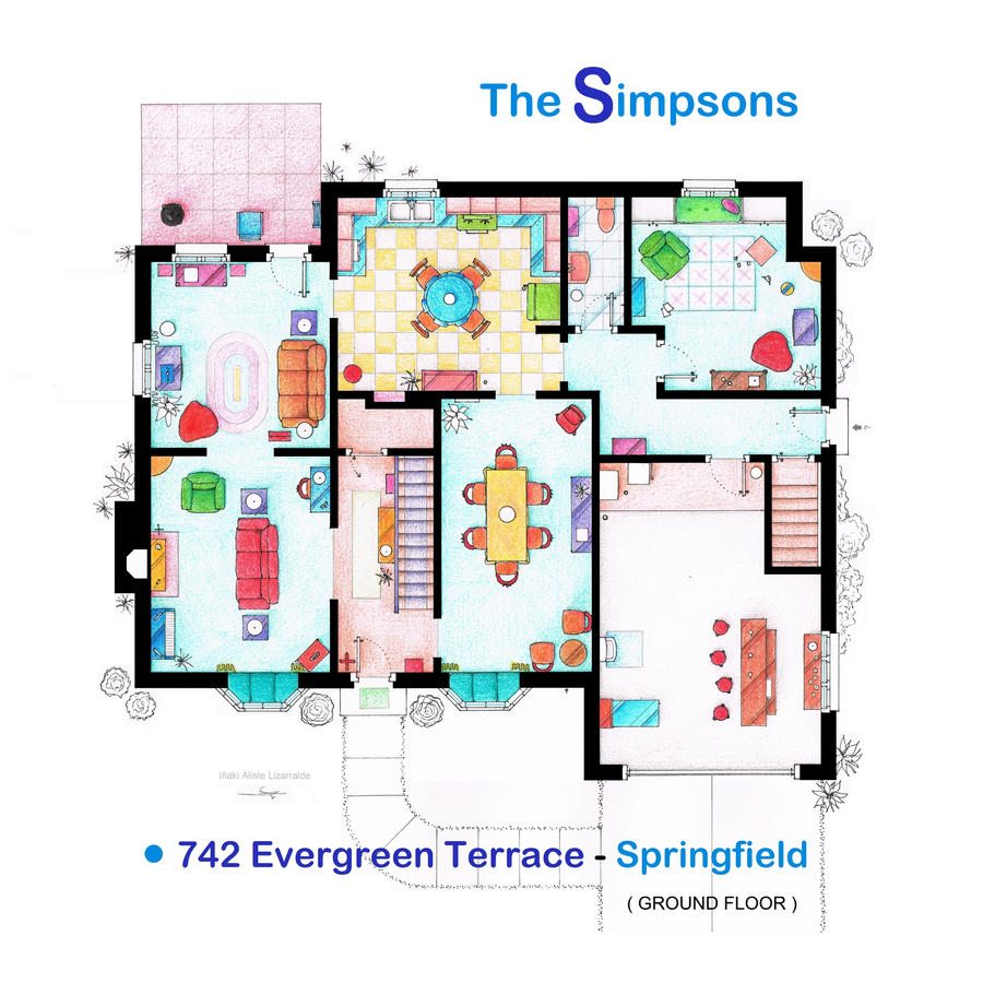 House Of Simpson Family Ground Floor By Nikneuk On Deviantart