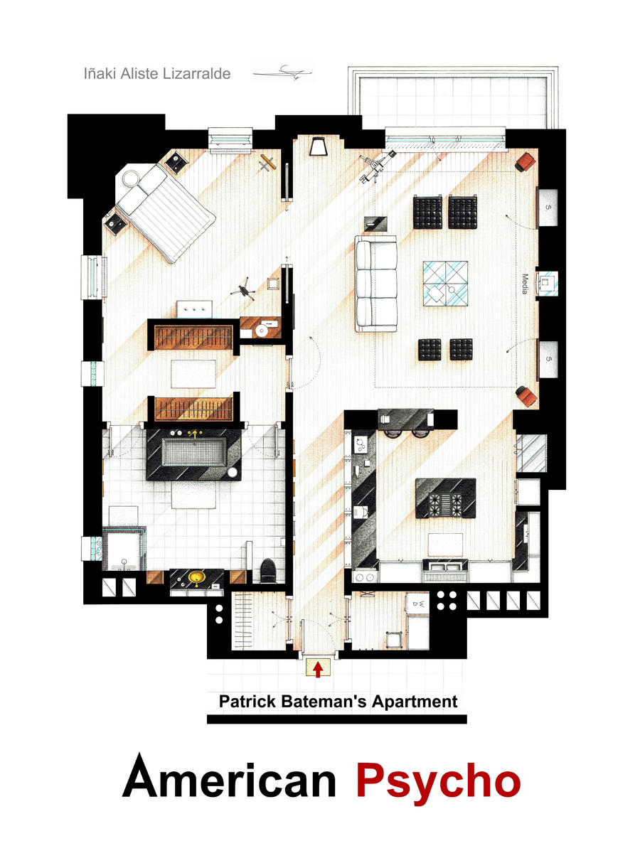 Patrick Bateman's apartment from AMERICAN PSYCHO