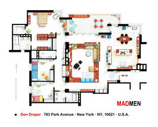 Tv Floorplans By Nikneuk On Deviantart Nikneuk 15 0 Floorplan Of Don Dr S Apartment From Mad Men By