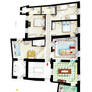 Floorplan of Casa Delle Stelle in Lucca (Italy)