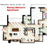 Floorplan of Barney Stinson's apartment from HIMYM