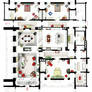 Floorplan of Wilhelmina's apt. from UGLY BETTY
