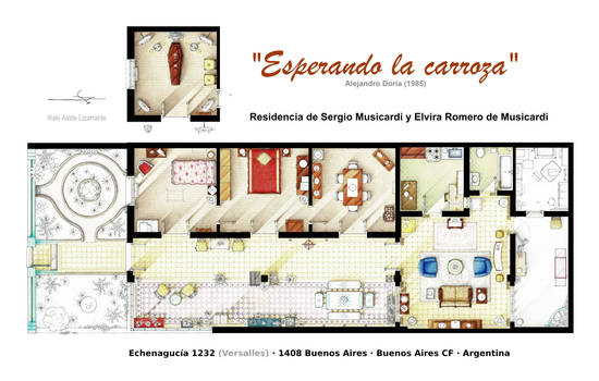 ESPERANDO LA CARROZA - Floorplan from the movie
