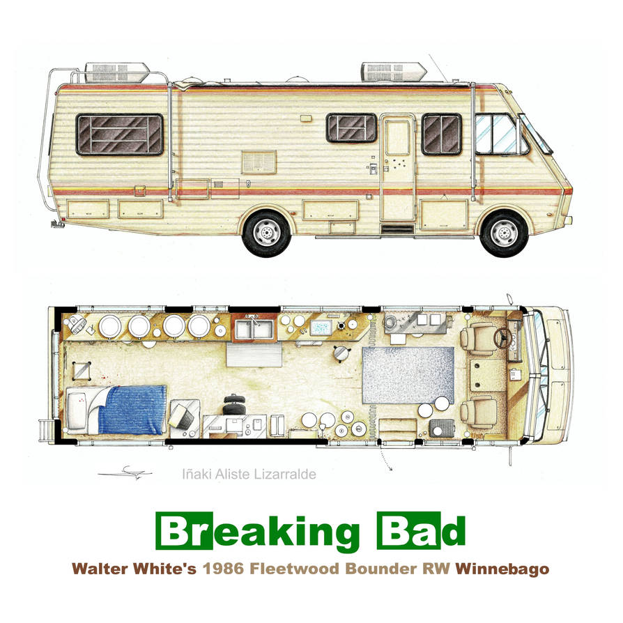 Breaking Bad Rv Papercraft The van from BREAKING BAD floorplan by nikneuk on DeviantArt