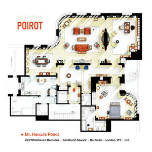 Floorplan of POIROT's apartment