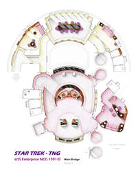 Floorplan of STAR TREK - TNG Main Bridge