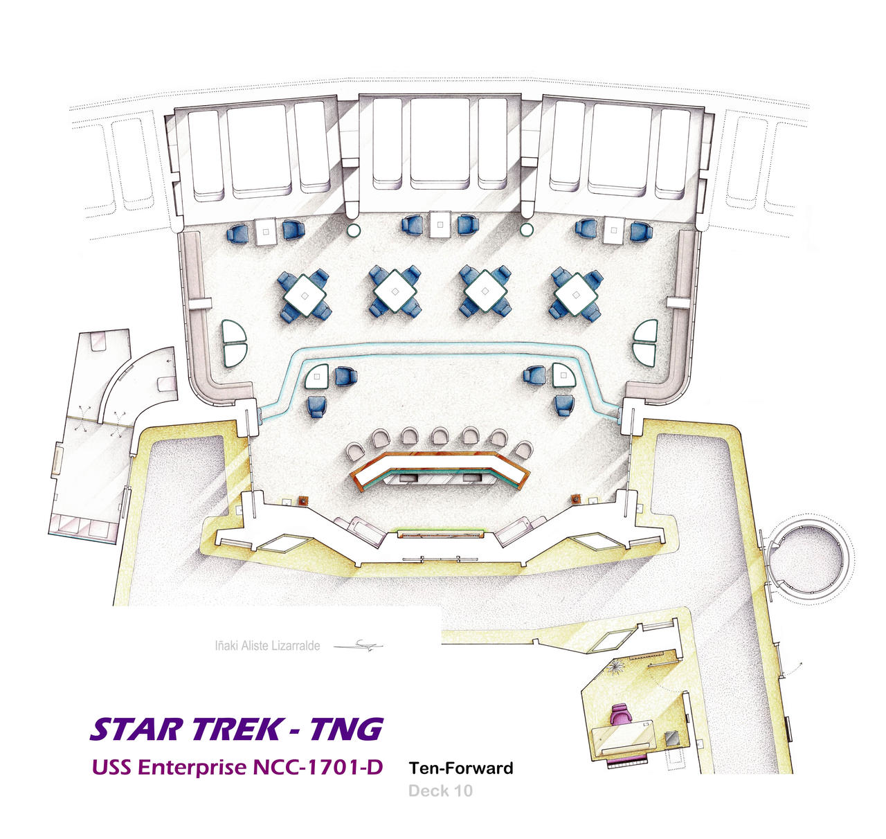 Floorplan of STAR TREK - TNG Ten-Forward by nikneuk on DeviantArt