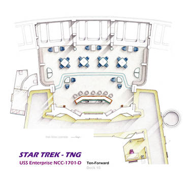 Floorplan of STAR TREK - TNG Ten-Forward