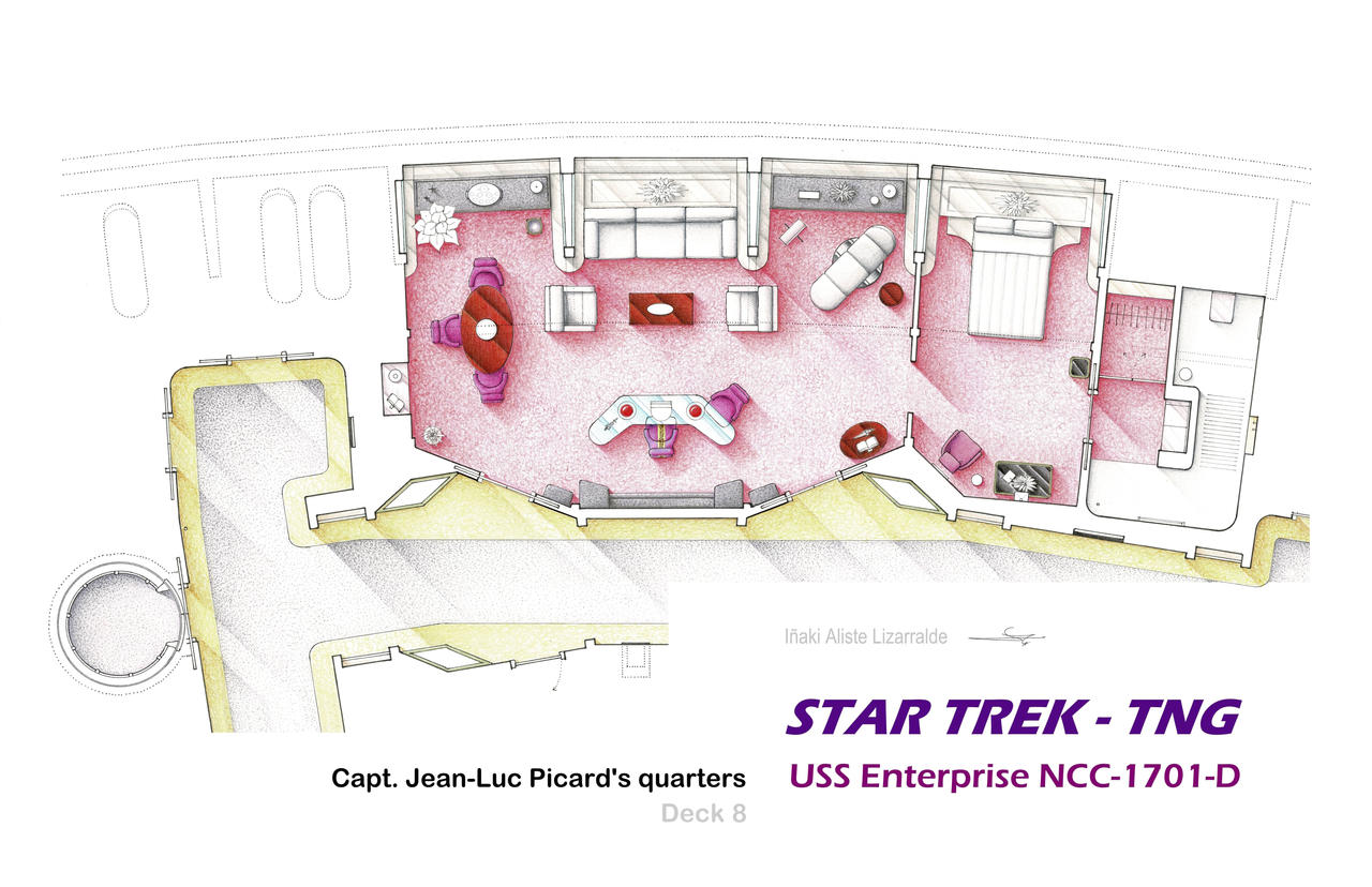 Floorplan of ST-TNG Picard's quarters by nikneuk on DeviantArt