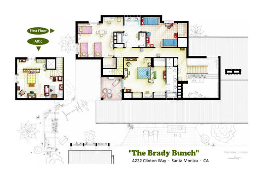 Floorplan from THE BRADY BUNCH - 2