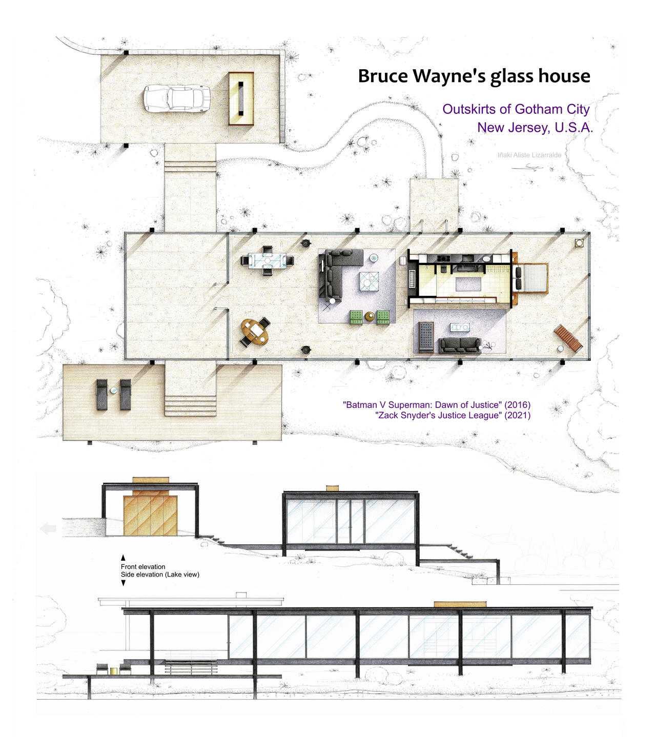 Bruce Wayne’s glass house floorpkan by nikneuk on DeviantArt