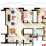Floorplan from the anime SPY X FAMILY
