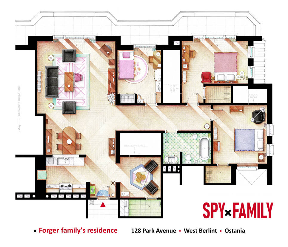 Floorplan from the anime SPY X FAMILY by nikneuk on DeviantArt