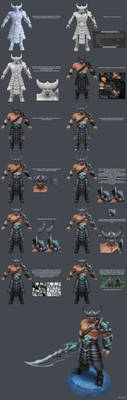 Tryndamere Texture Process by YBourykina