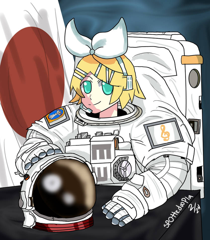 Rin Kagamine's Space Photo by Spottedoopla on DeviantArt