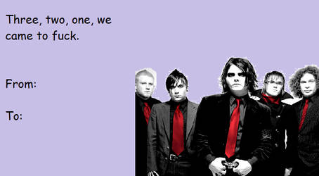 MCR Valentine Card