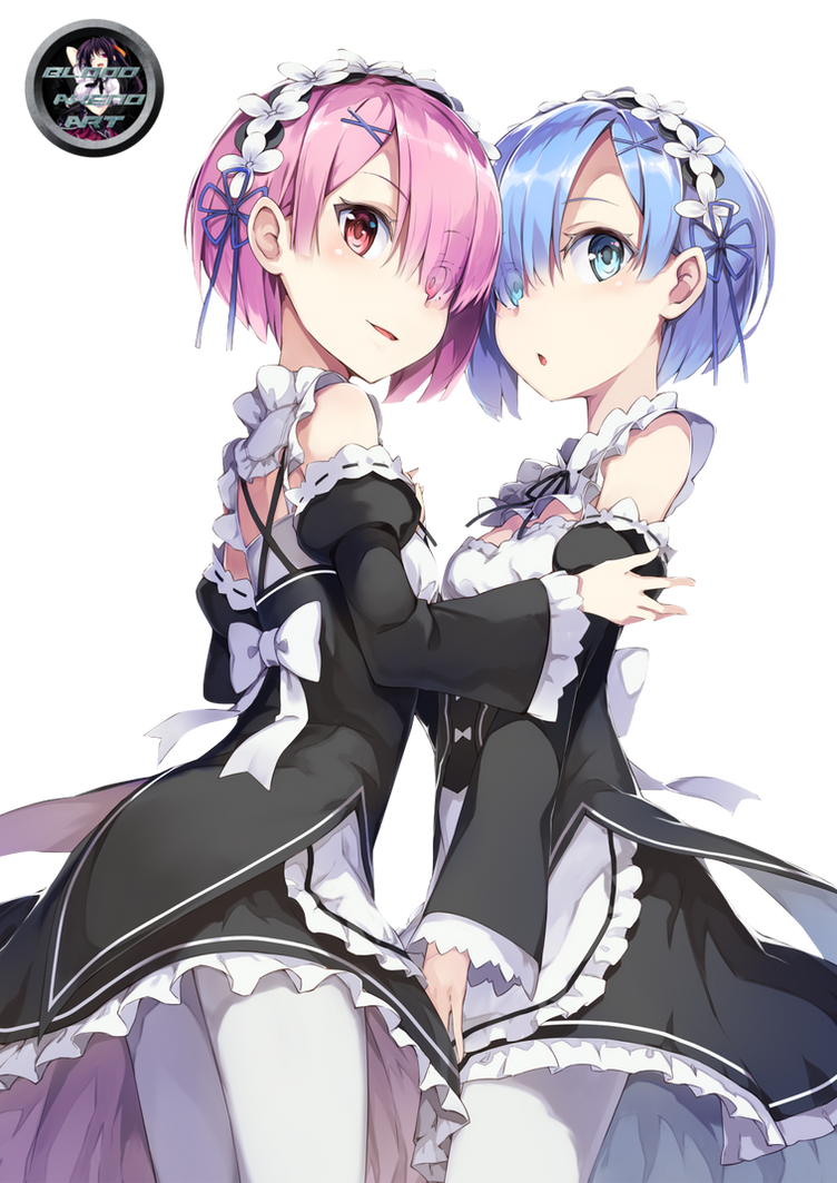 Re Zero Rem Ram Render by AkenoSenpaiRenders on DeviantArt