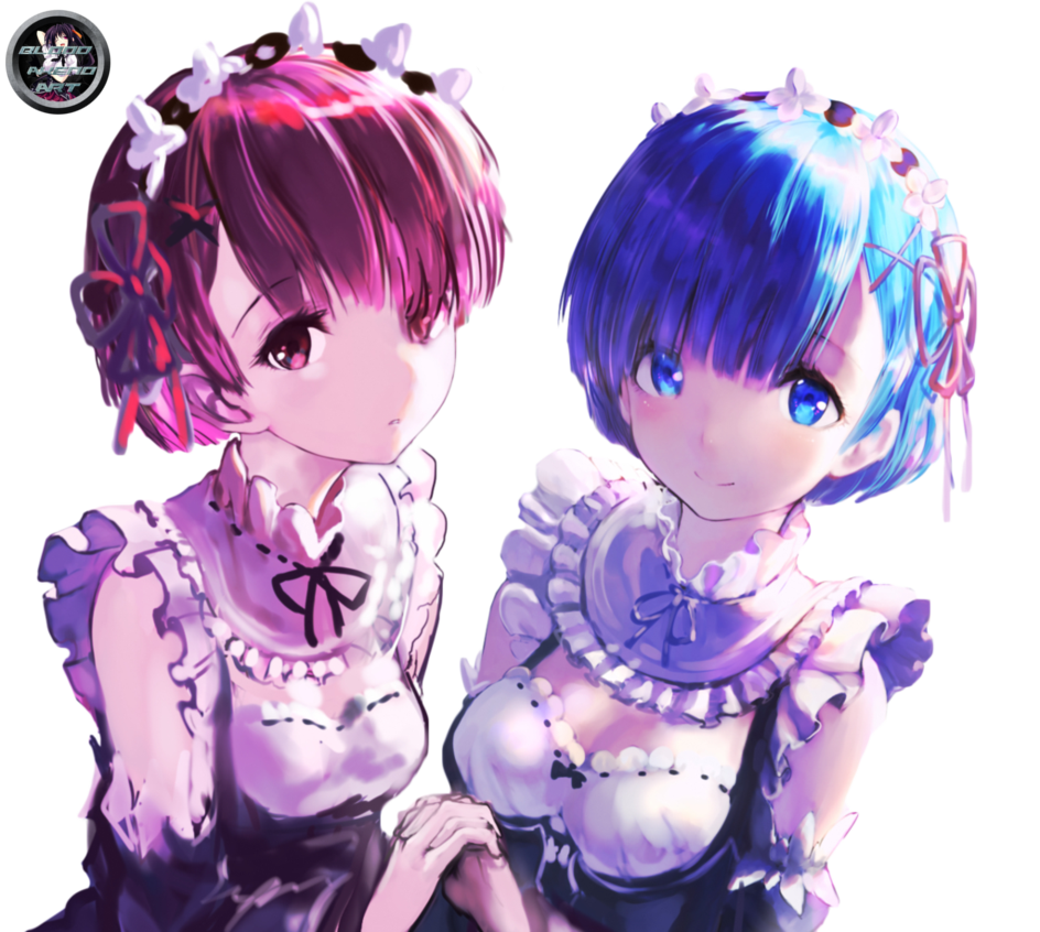 Re Zero Rem Ram Render by AkenoSenpaiRenders on DeviantArt