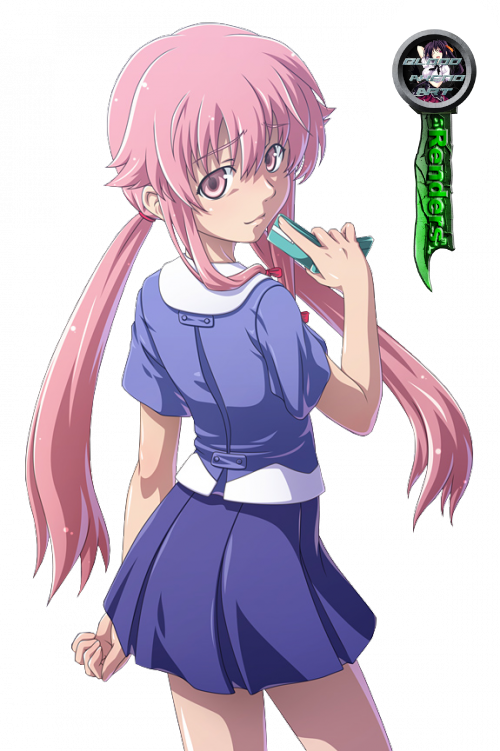 Mirai Nikki - Gasai Yuno 2 (Render) by Devidra by xDevidra on DeviantArt