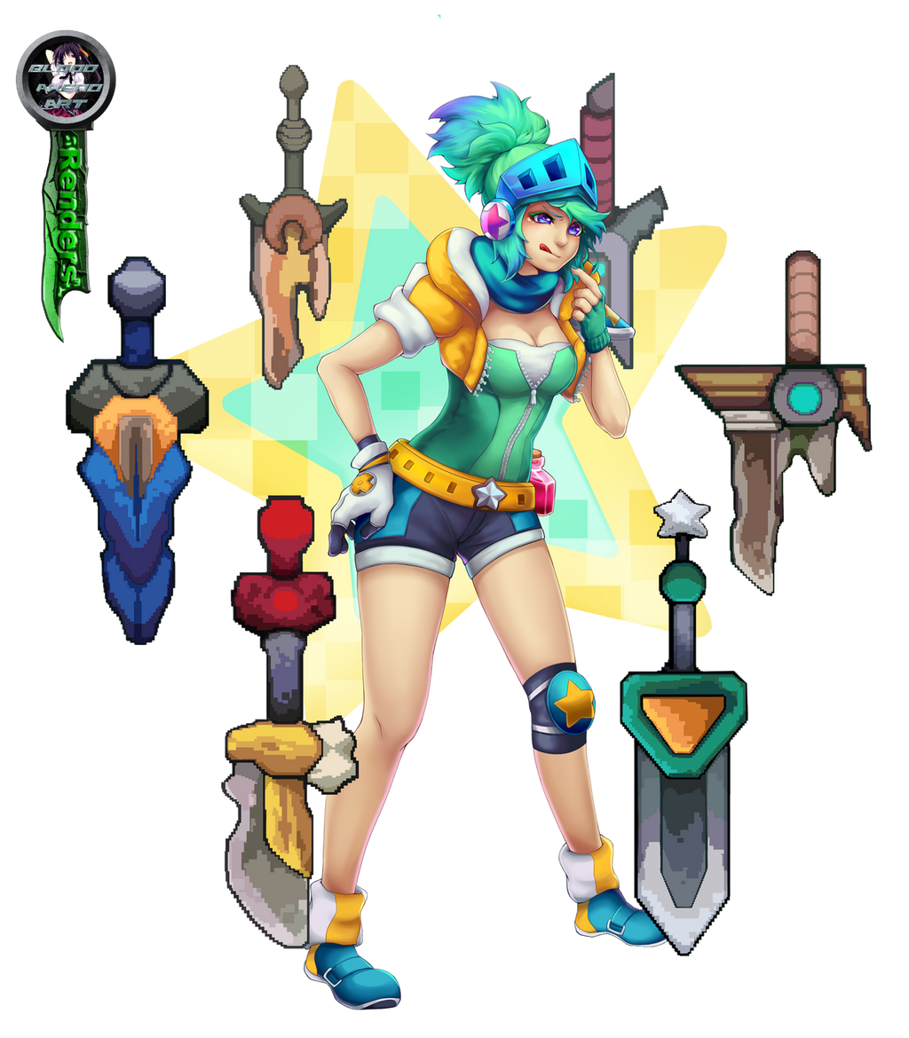 League of Legends Arcade Riven Render by AkenoSenpaiRenders on DeviantArt