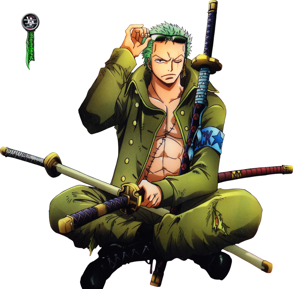 Render Zoro One Piece transparent background PNG clipart