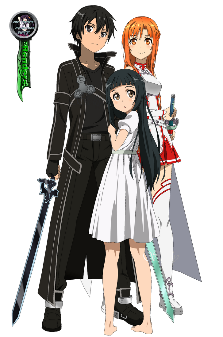 Sword Art Online - Asuna, Kirito, & Yui by DuskstrokeSerenade -- Fur  Affinity [dot] net