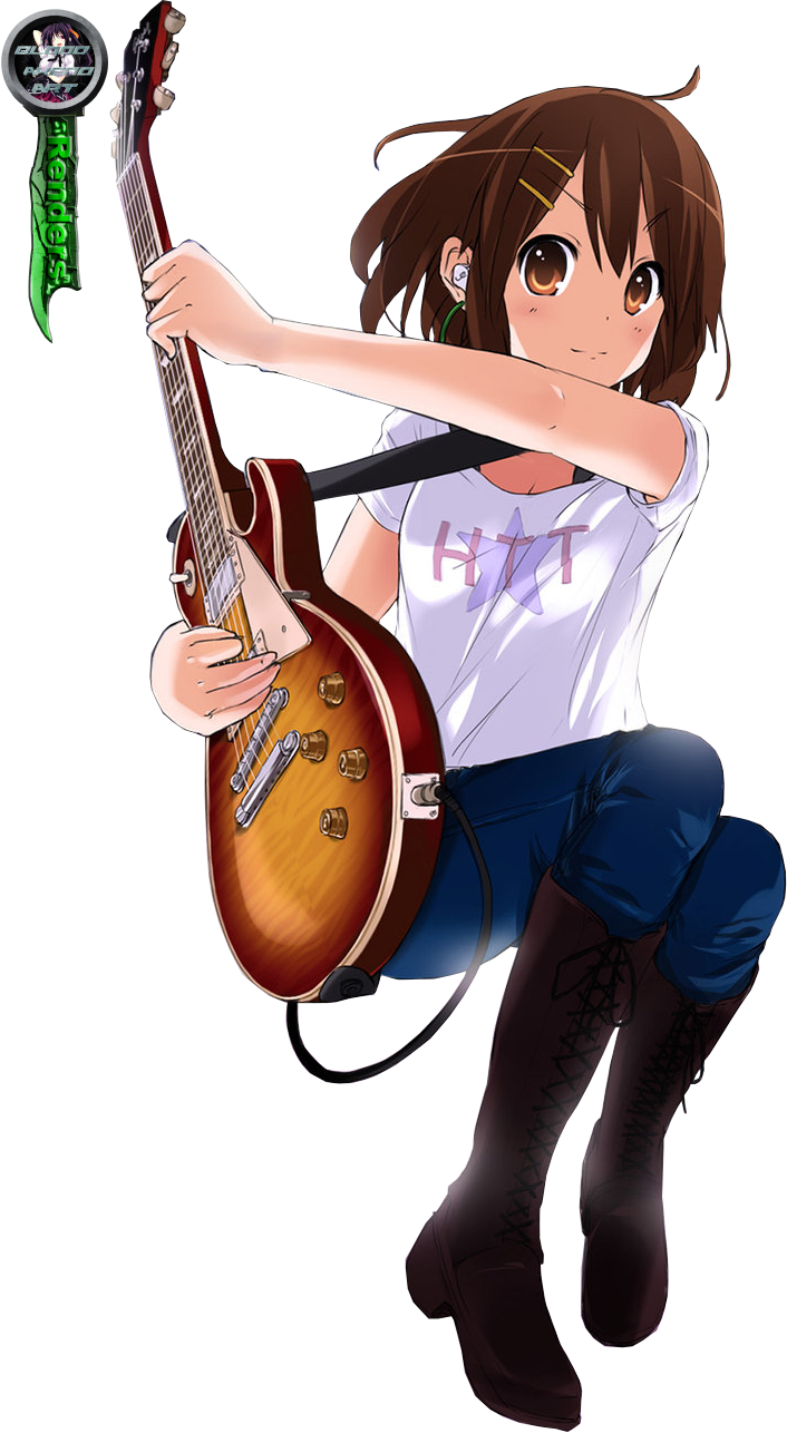 hirasawa yui (k-on!) drawn by showers-u